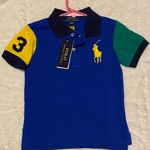 Polo by Ralph Lauren Kids Polo Shirt - Blue, Green, Yellow Accents